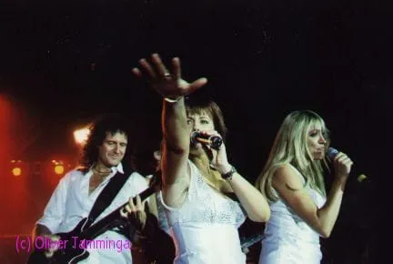 With Brian May · Sweden